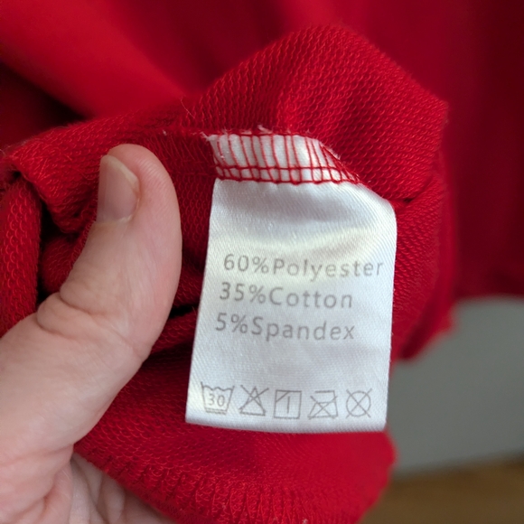 Women's XL Festive Red Crewneck Christmas Spirit Holiday Warm Cozy Baggy EUC - Picture 5 of 5